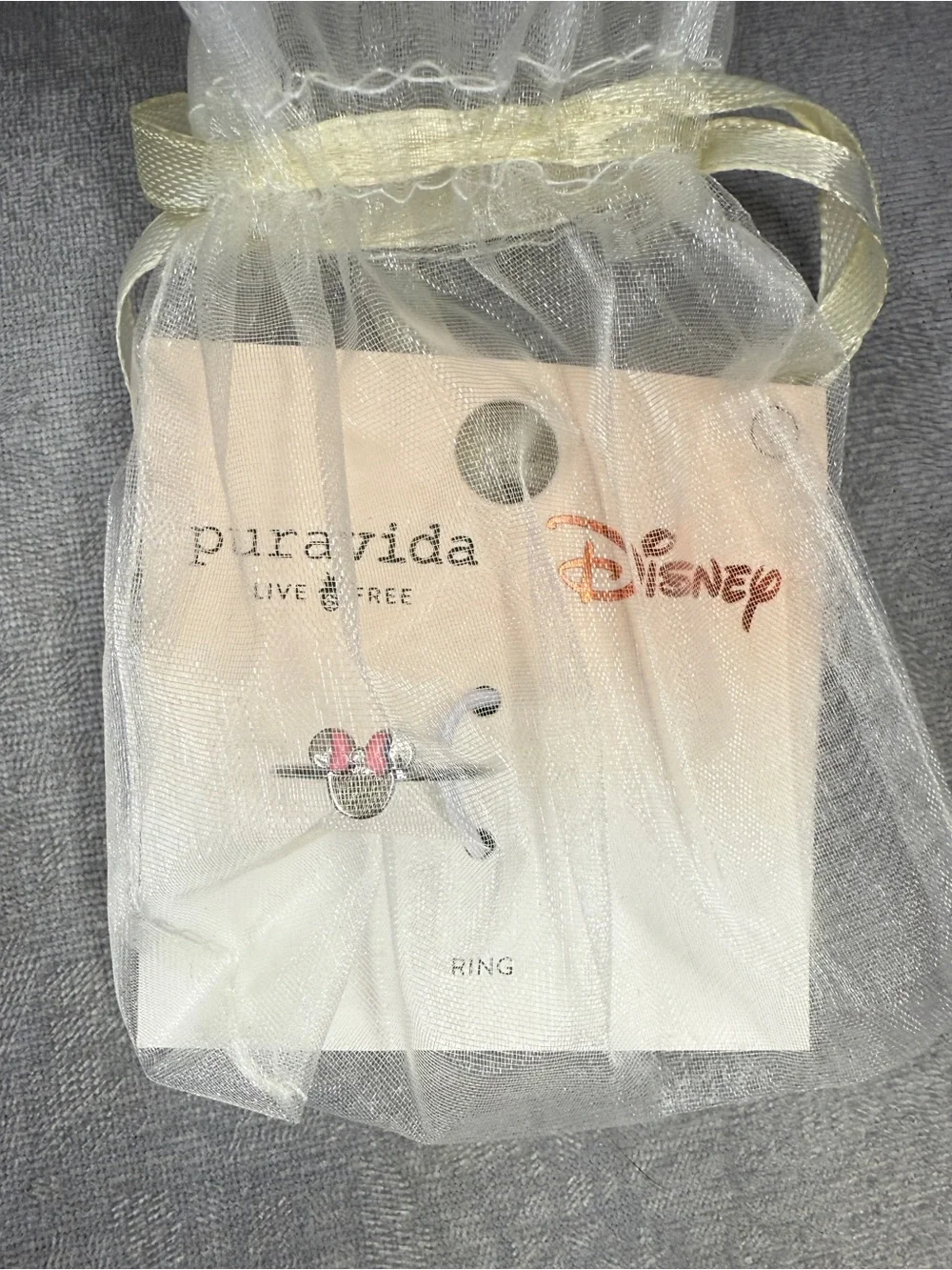 Pura Vida Disney Delicate Minnie Mouse Ring, Size 7